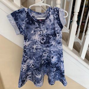 Tie-Dye Blue Shades Children's Dress